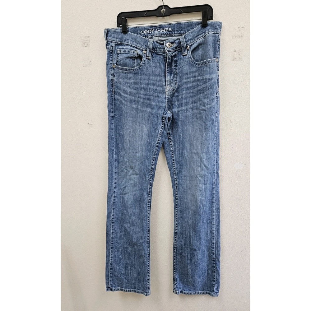 Cody James Western wash Light distressed jeans men's size 33/ 32 Read Descript